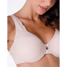 Reggiseno con ferretto, in pizzo e microfibra