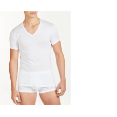 T-shirt scollo V 100% Filo di Scozia